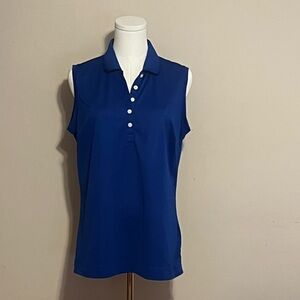 Like New Nike Women's Royal Blue Sleeveless Polo